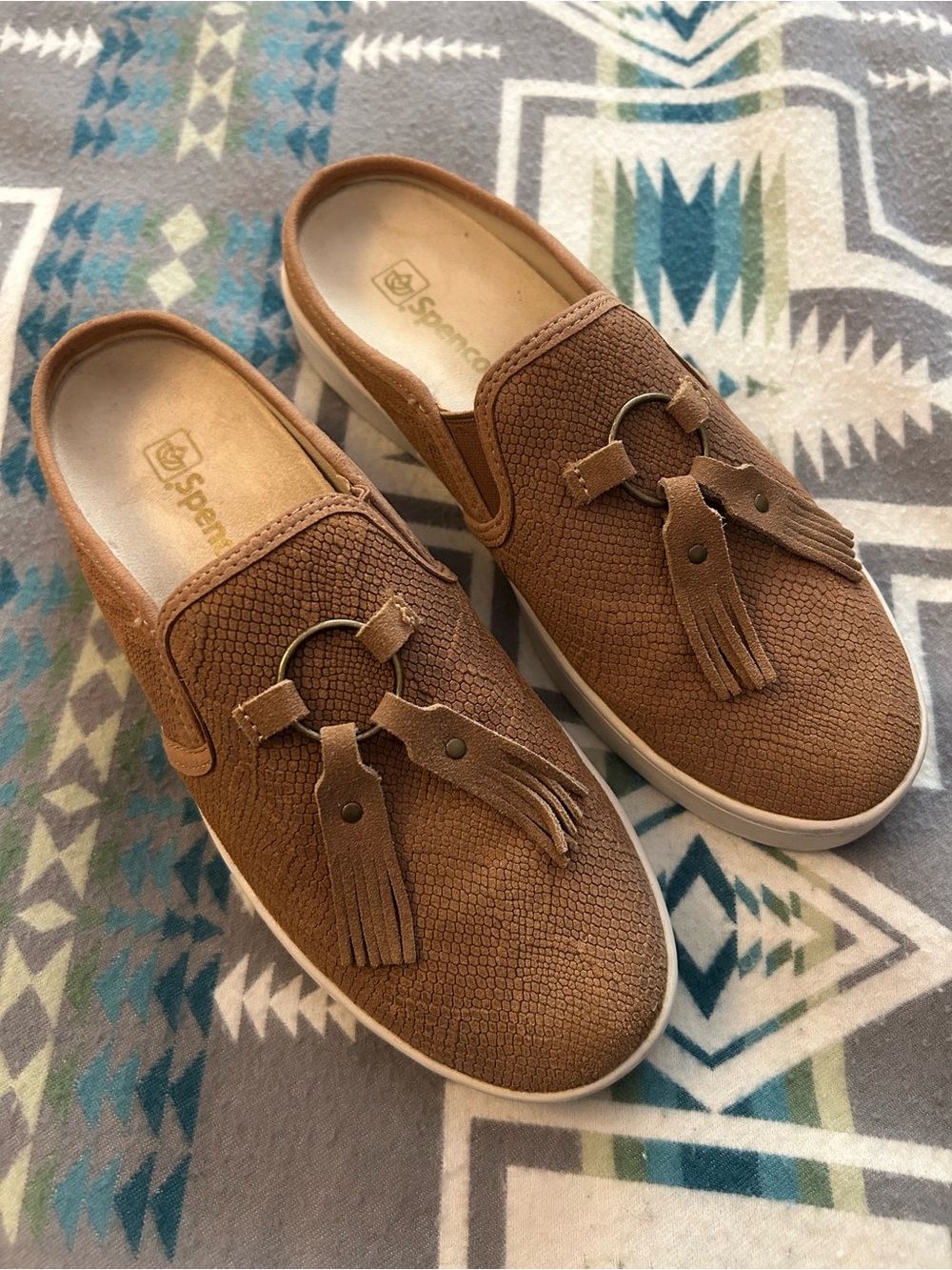 Spenco Women's  Tassel Slip-On Mules